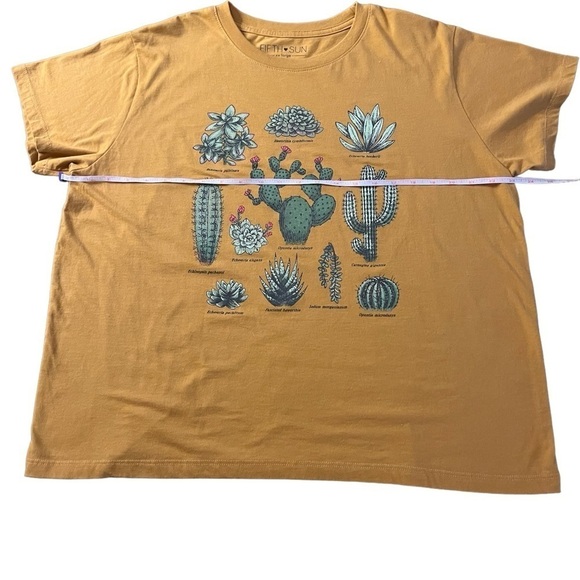 FIFTH SUN WOMENS CUTE CACTUS SHORT SLEEVE T-SHIRT SIZE XXL - Picture 5 of 8